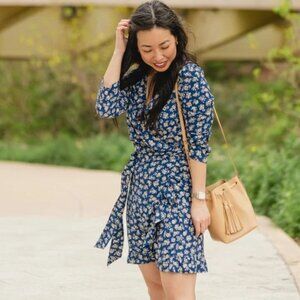 Sezane Asianne Dress Cara Print 36 4